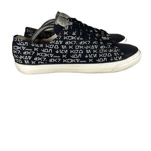 Po-Zu Star Wars Po-Zu Aurebesh Black Low-Top Sneakers Shoes Womens Sz 40 EU